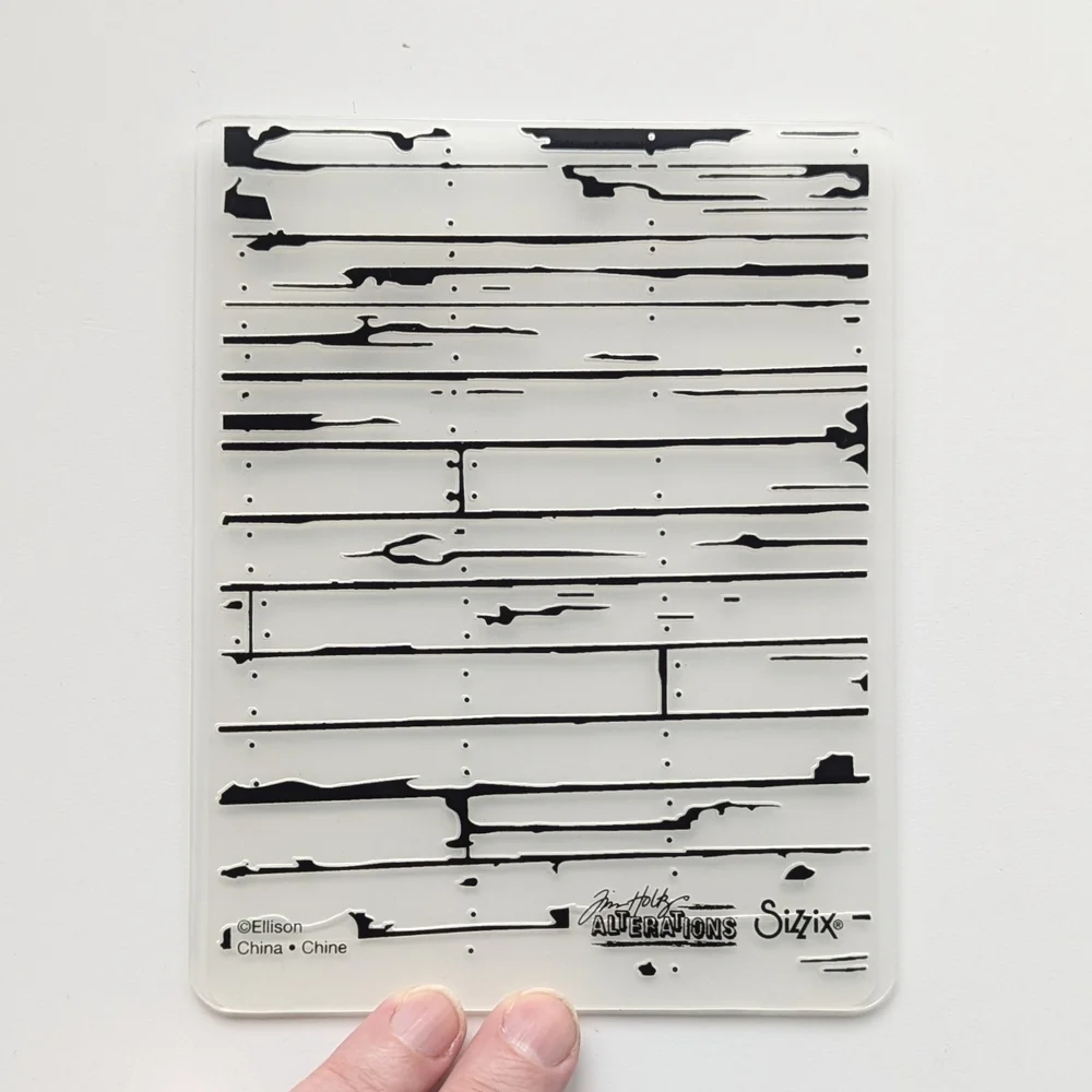 Sizzix Tim Holtz Monsters Stamps & Dies And Wood Planks Embossing Folder - Picture 6 of 7